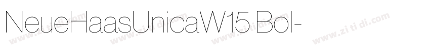 NeueHaasUnicaW15 Bol字体转换